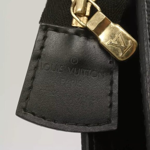 LOUIS VUITTON Epi Trousse Crete Clutch Bag Black M48402 LV Auth 68357 - Picture 9 of 14